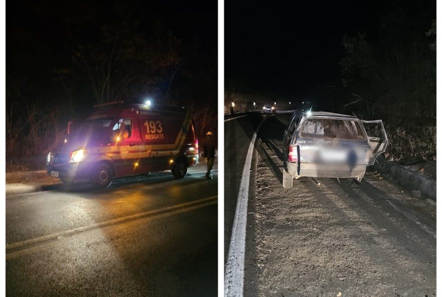 acidente-na-br-2513A-carro-capota-apos-motorista-invadir-contramao